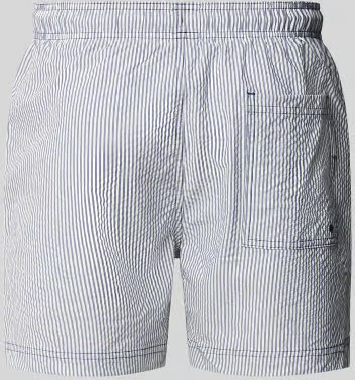 Jack & jones Zwembroek van seersucker met elastische band model 'MAUI OCEAN' - Foto 3