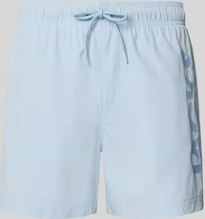 JACK & JONES PANTS STUDIO zwemshort JPSTMAUI WAVE met logo lichtblauw - Foto 4