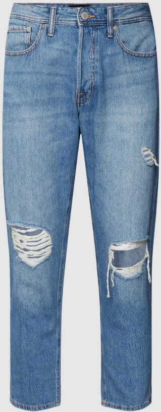jack & jones Korte jeans met labelpatch model 'FRANK'