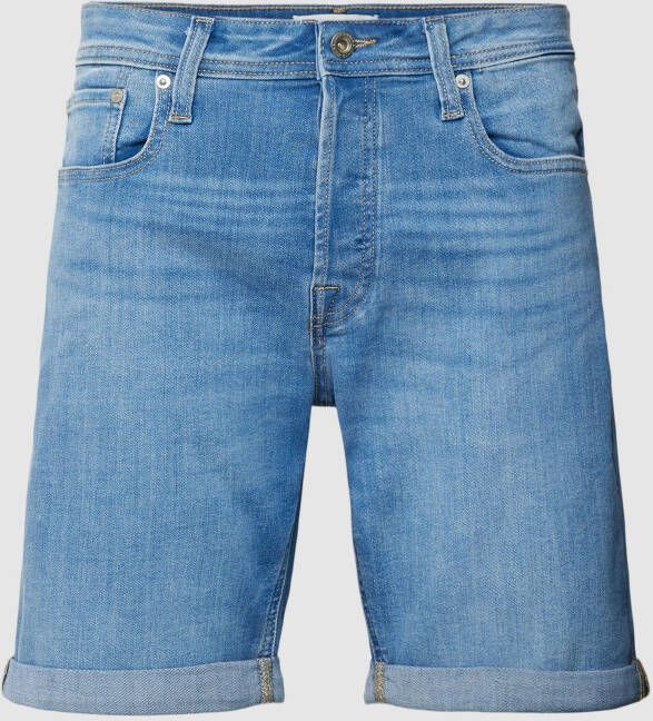 Jack & jones Korte jeans met labelpatch model 'RICK'
