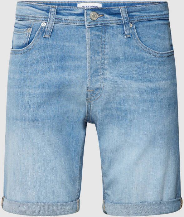 jack & jones Korte jeans met vaste omslag aan de pijpen model 'Rick'
