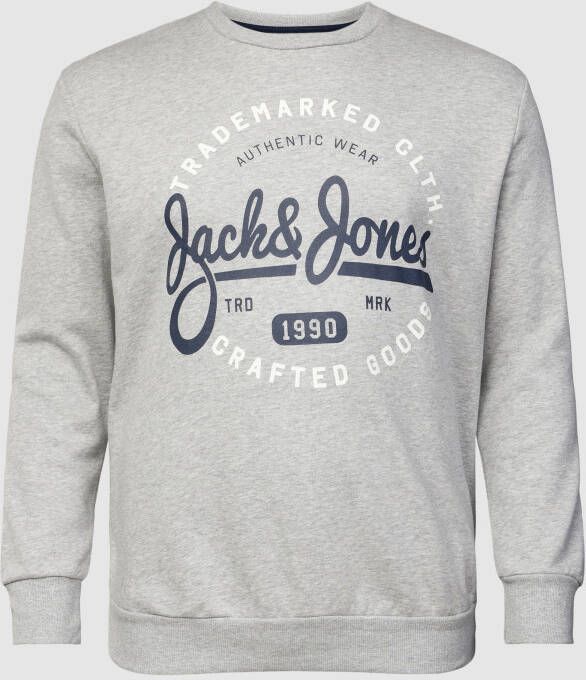 Jack & Jones Plus SIZE sweatshirt met labelprint