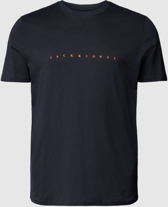 Jack & Jones Plus SIZE T-shirt met labelprint model 'ESTAR'