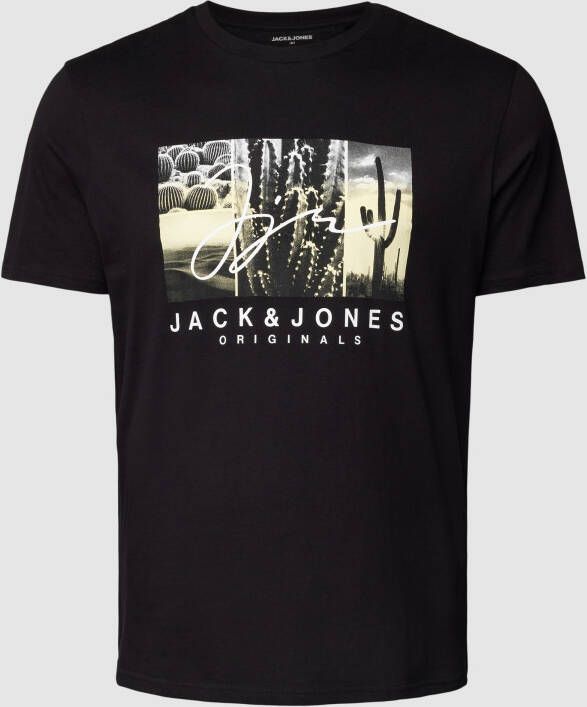 Jack & Jones Plus SIZE T-shirt met motiefprint model 'JORSPLASH'