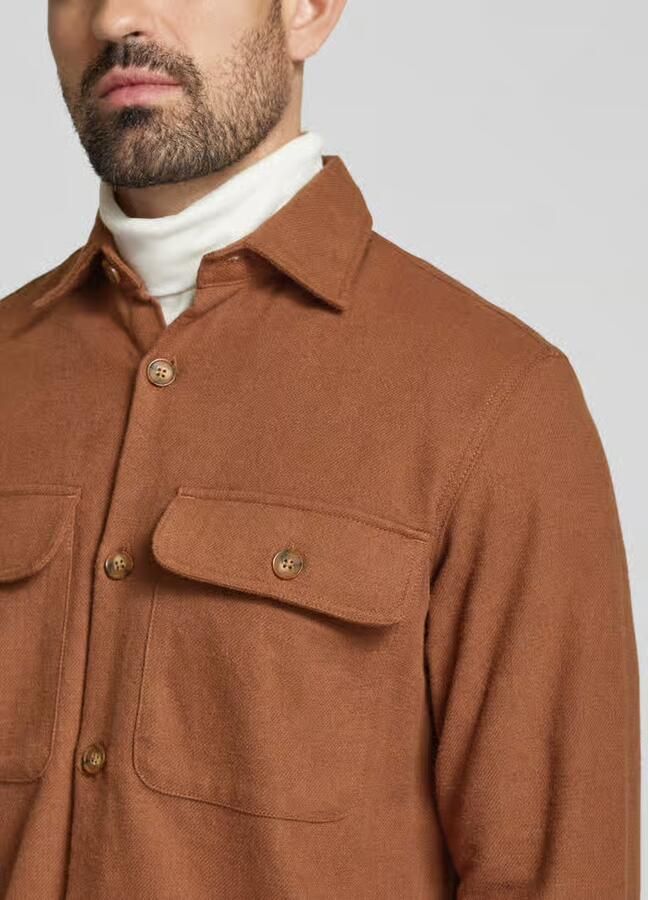 Jack & Jones Premium Comfort fit overhemdjack met klepzakken op de borst model 'RAYMOND'