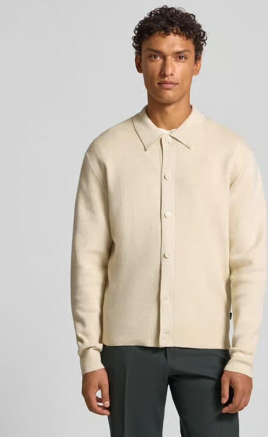 JACK & JONES Premium Gebreid jack met kentkraag model 'MILANO' - Foto 2