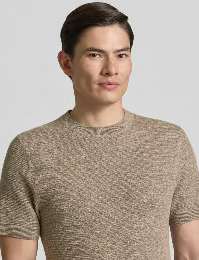 JACK & JONES Premium Gebreid shirt met ronde hals model 'RILEY'