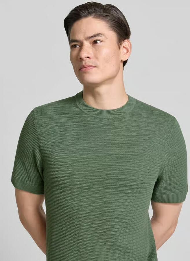 JACK & JONES Premium Gebreid shirt met ronde hals model 'RILEY'