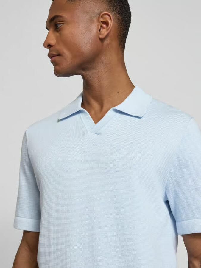 JACK & JONES Premium Gebreid shirt met V-hals Model 'MILANO'