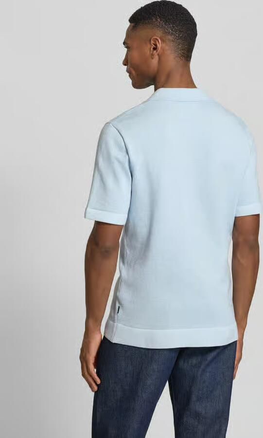 JACK & JONES Premium Gebreid shirt met V-hals Model 'MILANO'