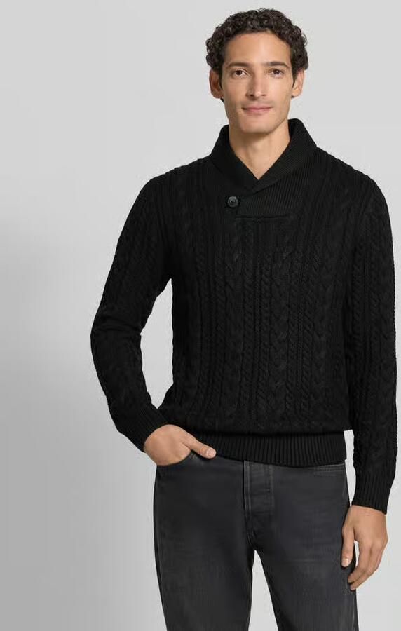 JACK & JONES Premium Gebreide pullover met kabelpatroon model 'CALLUM' - Foto 2