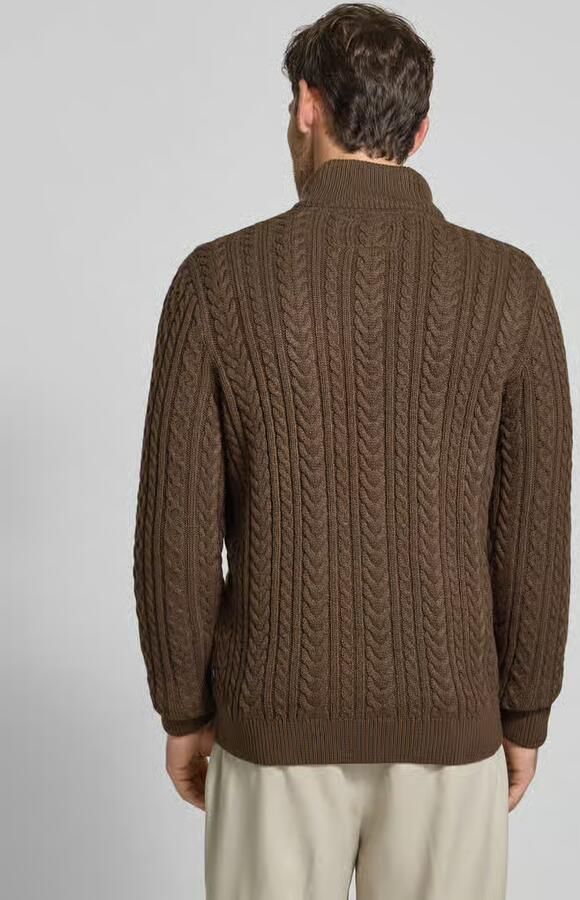 JACK & JONES Premium Gebreide pullover met ribboorden model 'BLUSEAN'
