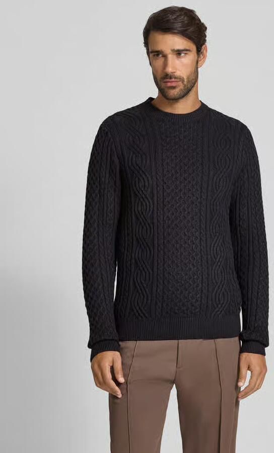 Jack & Jones Premium Gebreide pullover met ribboorden model 'BLUSEAN' - Foto 9