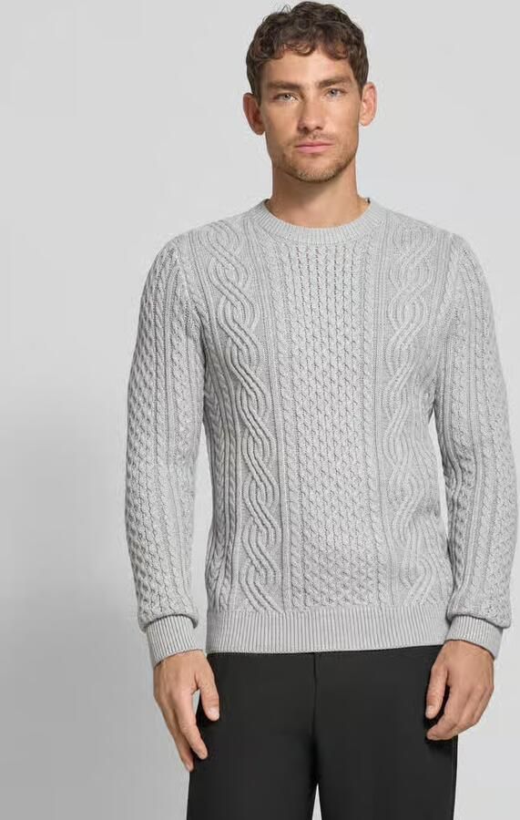 JACK & JONES Premium Gebreide pullover met ribboorden model 'BLUSEAN' - Foto 2