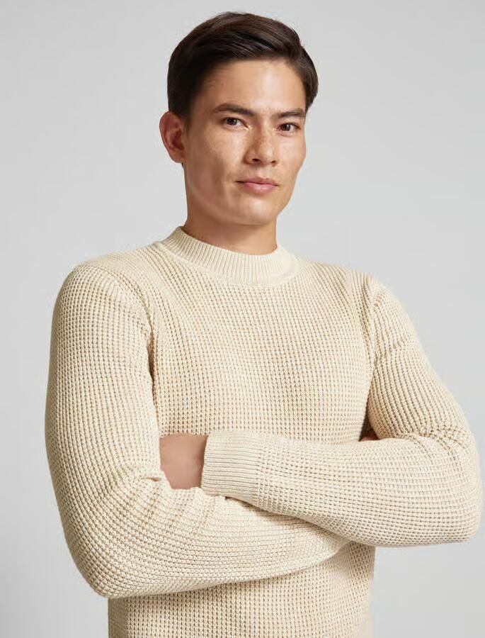 Jack & Jones Premium Gebreide pullover met ribboorden model 'VIGGO'