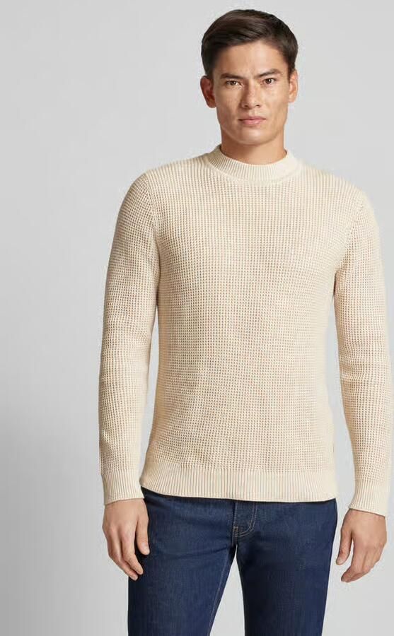 Jack & Jones Premium Gebreide pullover met ribboorden model 'VIGGO' - Foto 4