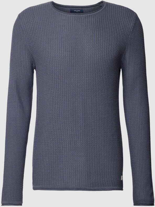 Jack & Jones Premium Gebreide pullover met ronde hals model 'Carlos'