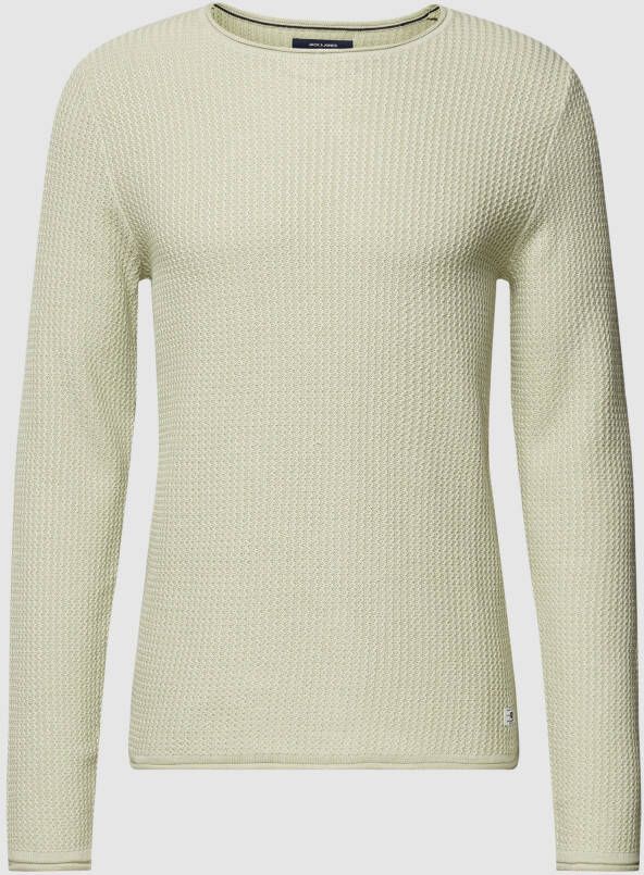 Jack & Jones Premium Gebreide pullover met ronde hals model 'Carlos'