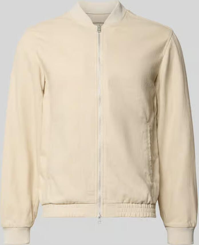 JACK & JONES Premium Jas van een mix van katoen en linnen met tweewegritssluiting - Foto 2
