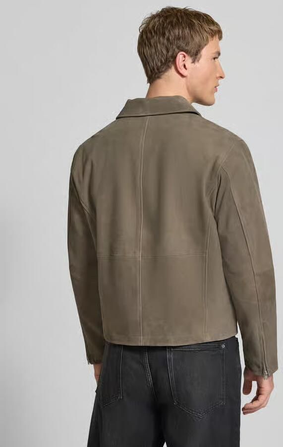 JACK & JONES Premium Leer jack met ritssluiting en steekzakken - Foto 2