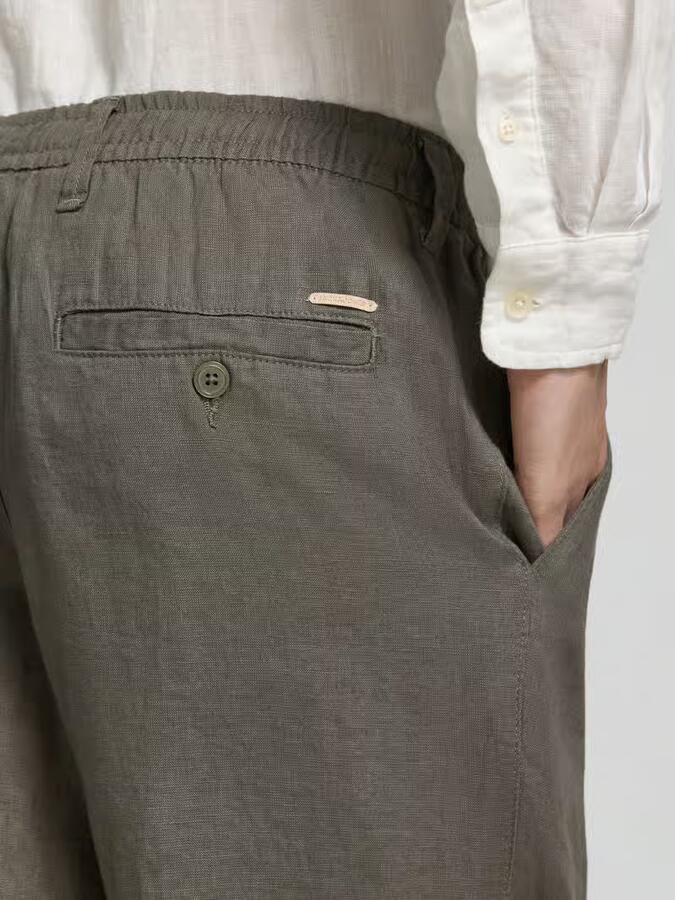 JACK & JONES Premium Linnen broek met steekzakken model 'KARL LAWRENCE'