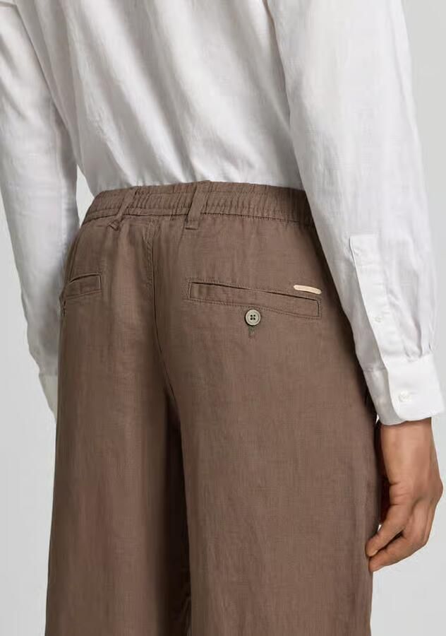 JACK & JONES Premium Linnen broek met steekzakken model 'KARL LAWRENCE'