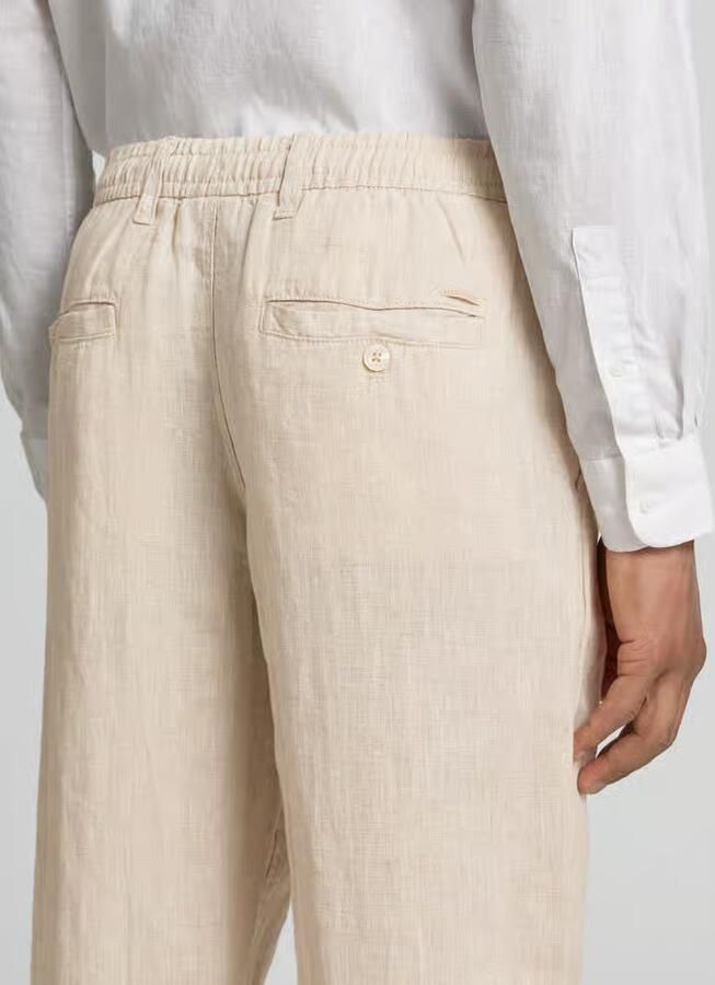 JACK & JONES Premium Linnen broek met steekzakken model 'KARL LAWRENCE' - Foto 2