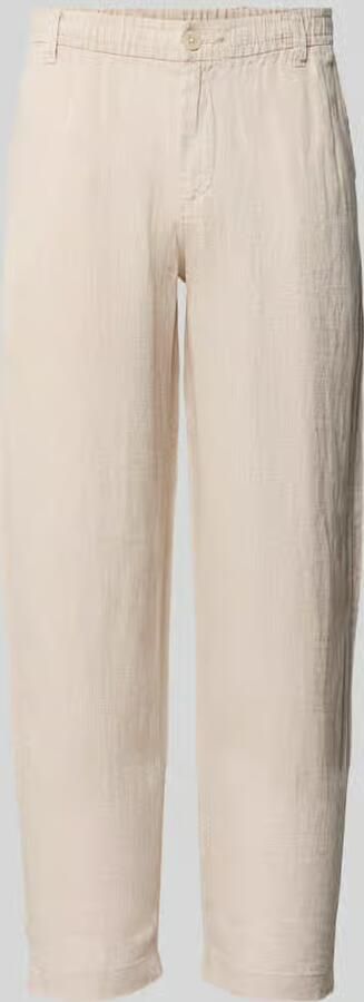 JACK & JONES Premium Linnen broek met steekzakken model 'KARL LAWRENCE' - Foto 3