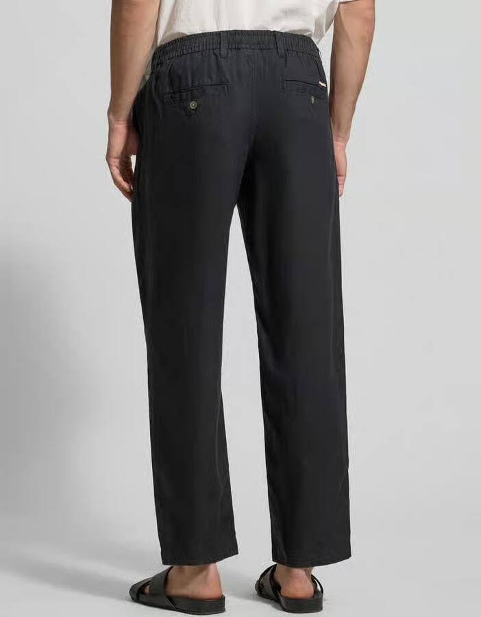 JACK & JONES Premium Linnen broek met steekzakken model 'KARL LAWRENCE' - Foto 3