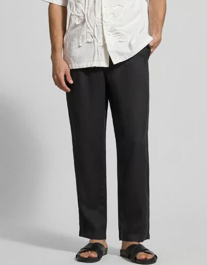 JACK & JONES Premium Linnen broek met steekzakken model 'KARL LAWRENCE' - Foto 2