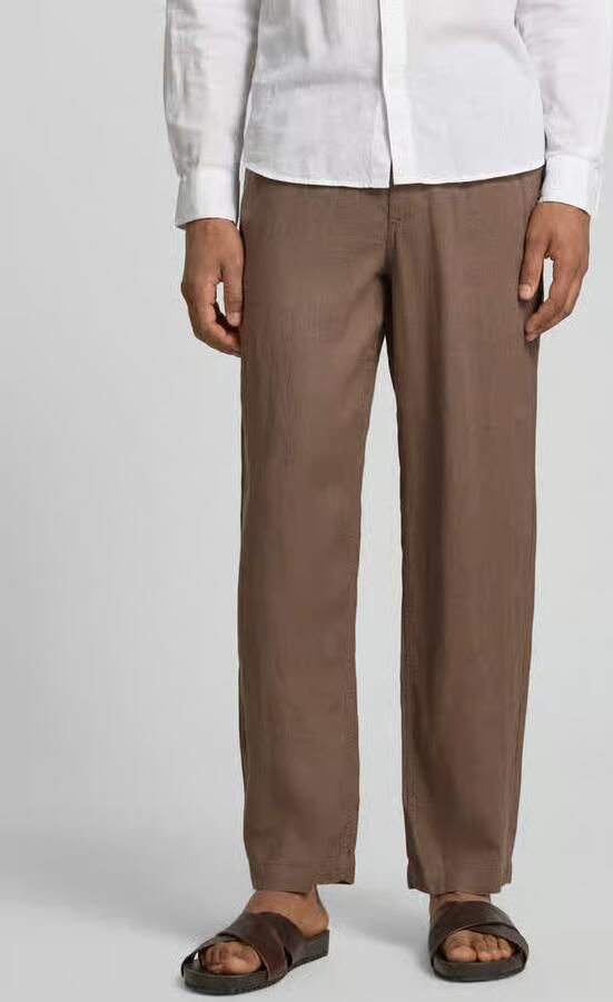 JACK & JONES Premium Linnen broek met steekzakken model 'KARL LAWRENCE' - Foto 6