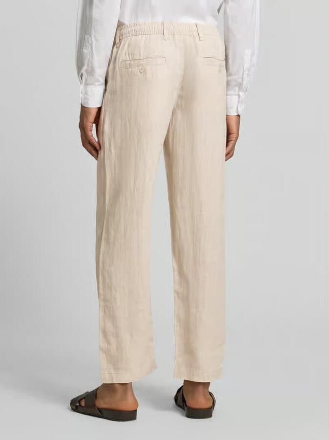JACK & JONES Premium Linnen broek met steekzakken model 'KARL LAWRENCE' - Foto 3