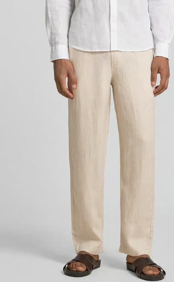 JACK & JONES Premium Linnen broek met steekzakken model 'KARL LAWRENCE' - Foto 5
