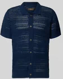 JACK & JONES Premium modern fit vrijetijdsoverhemd in tricotlook met knoopsluiting - Foto 4