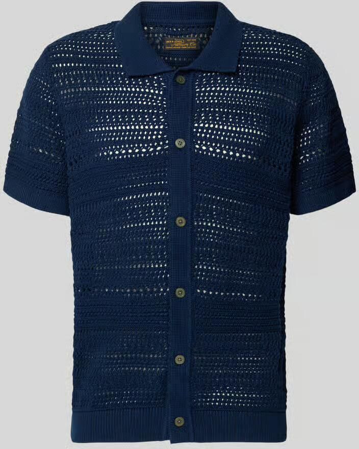 JACK & JONES Premium modern fit vrijetijdsoverhemd in tricotlook met knoopsluiting - Foto 5