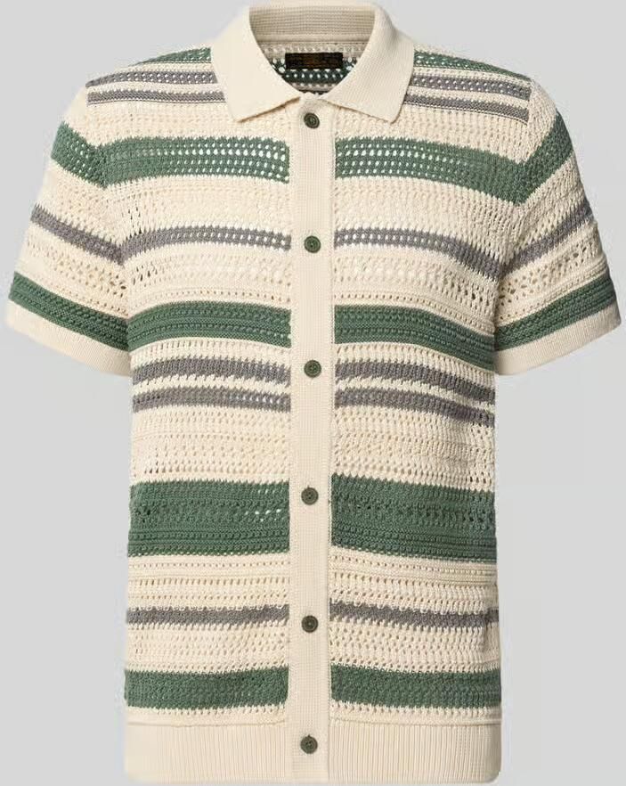 JACK & JONES Premium modern fit vrijetijdsoverhemd in tricotlook met knoopsluiting - Foto 5