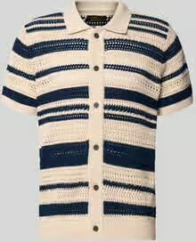 JACK & JONES Premium modern fit vrijetijdsoverhemd in tricotlook met knoopsluiting - Foto 4