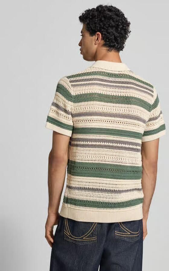 JACK & JONES Premium modern fit vrijetijdsoverhemd in tricotlook met knoopsluiting - Foto 5