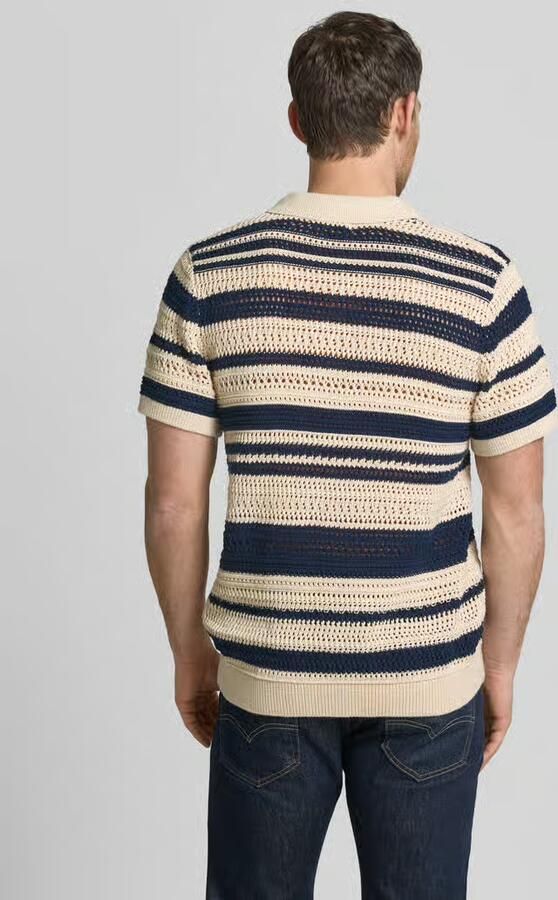 JACK & JONES Premium modern fit vrijetijdsoverhemd in tricotlook met knoopsluiting - Foto 6