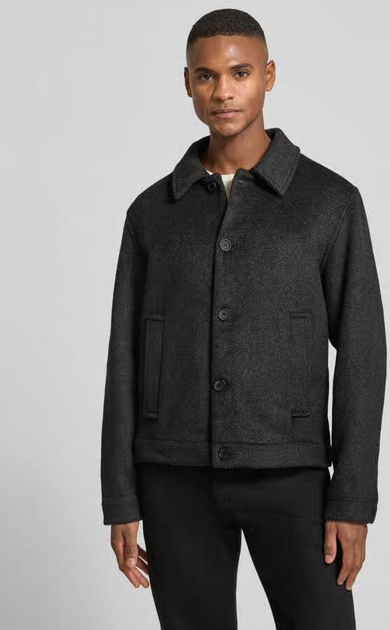 JACK & JONES Premium Overhemdjack met platte kraag en knoopsluiting - Foto 2