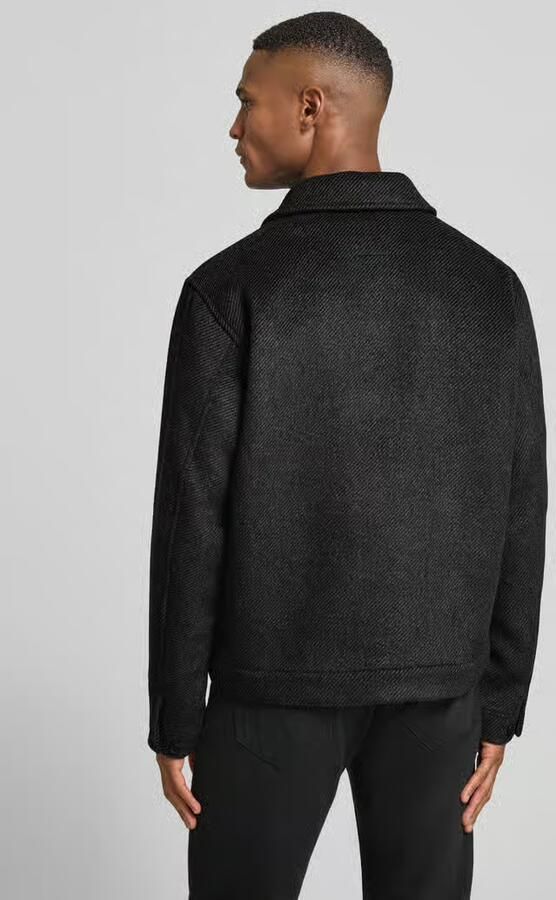 JACK & JONES Premium Overhemdjack met platte kraag en knoopsluiting