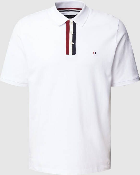 Jack & Jones Premium Poloshirt met contraststrepen model 'BLUDRAKE'
