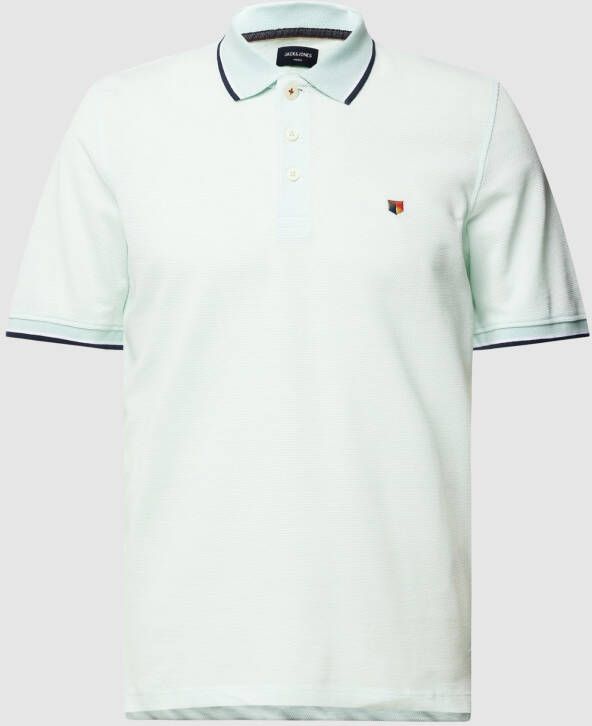 Jack & Jones Premium Poloshirt met contraststrepen model 'BLUWIN'