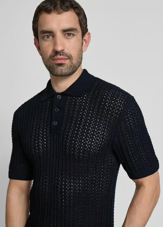 JACK & JONES Premium Poloshirt met structuurmotief model 'JOEL' - Foto 3