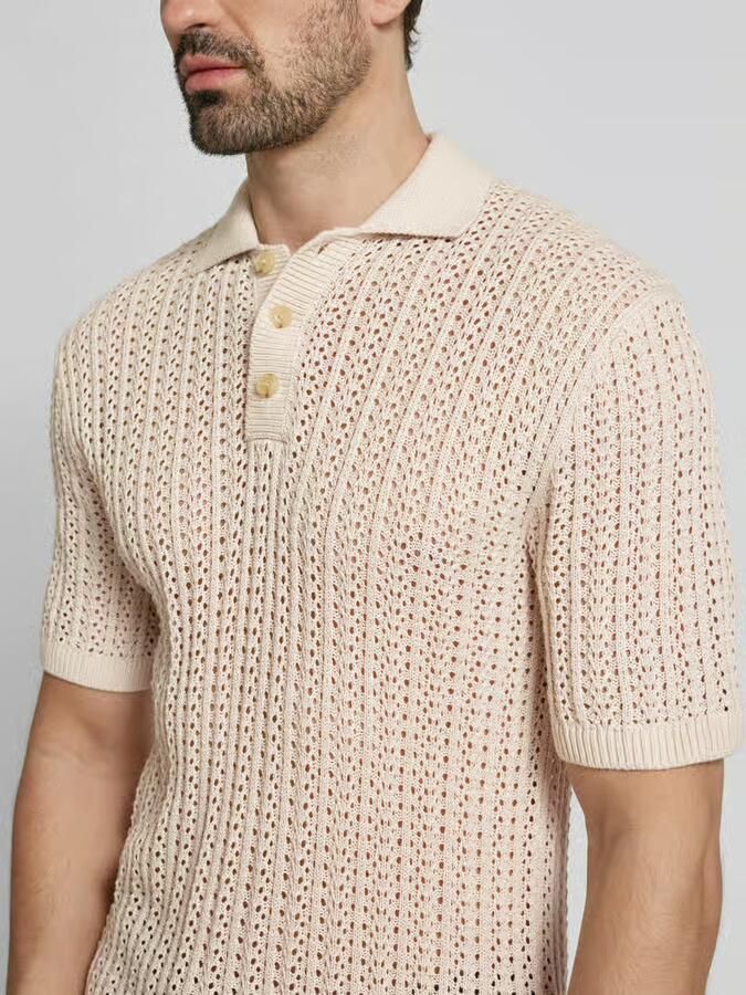 Jack & Jones Premium Poloshirt met structuurmotief model 'JOEL'