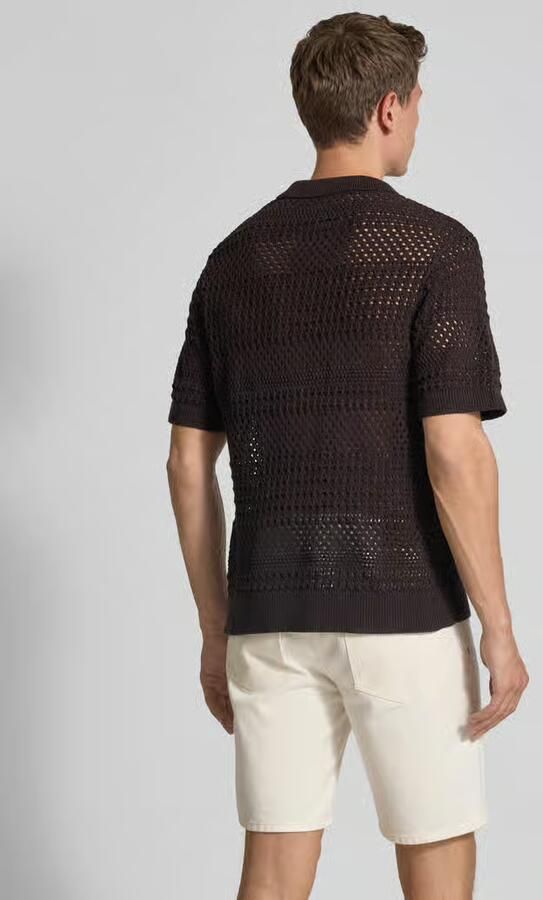 JACK & JONES Premium Regular fit gebreid shirt met knoopsluiting - Foto 3