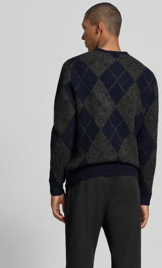 JACK & JONES Premium Regular fit gebreide pullover van elastische wolmix - Foto 2