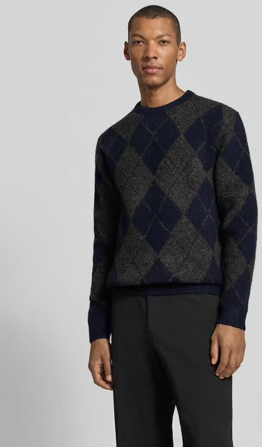 JACK & JONES Premium Regular fit gebreide pullover van elastische wolmix - Foto 3