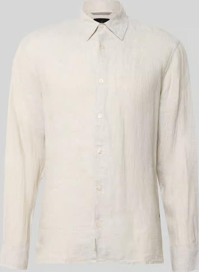 JACK & JONES Premium regular fit linnen overhemd van puur linnen model 'Lawrence' - Foto 2