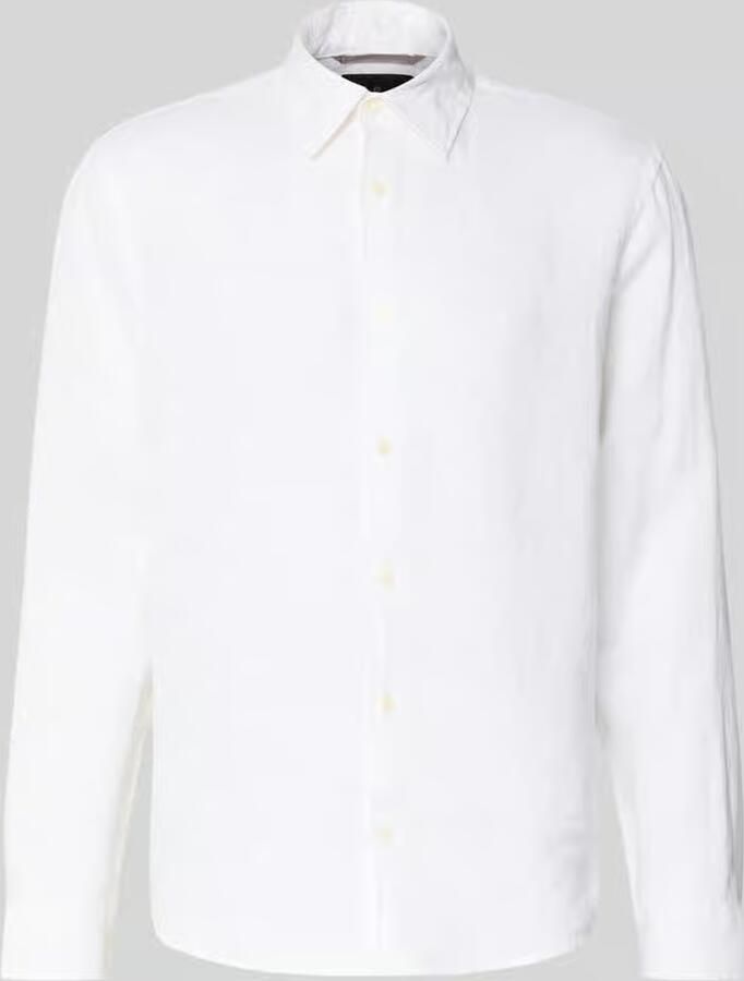 JACK & JONES Premium regular fit linnen overhemd van puur linnen model 'Lawrence' - Foto 4